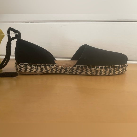 TOMS | Black Katalina Suede Lace Up Espadrilles *New in Box* - Picture 8 of 14